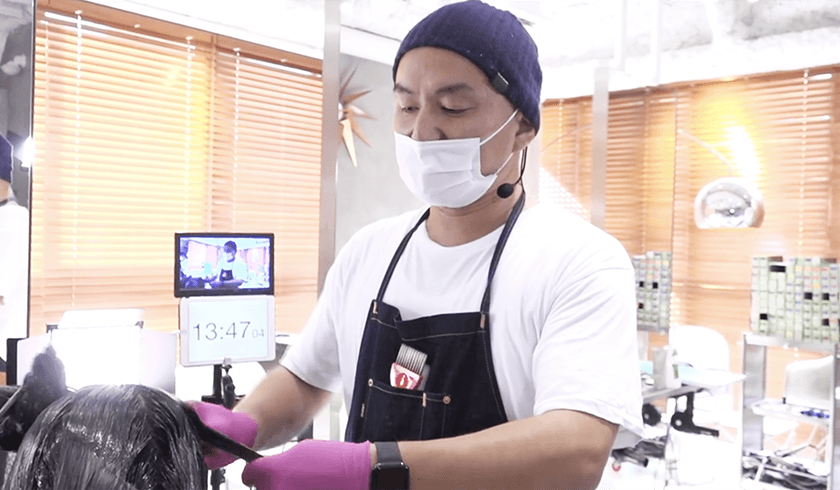 ホイルヤージュベースで逆チップハイライトで作る外国人風カラー。エアータッチを超える馴染み抜群のルーツタップ教えます！のサムネイル画像