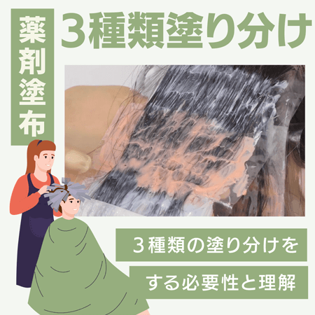 【薬剤塗布】3種類塗り分け