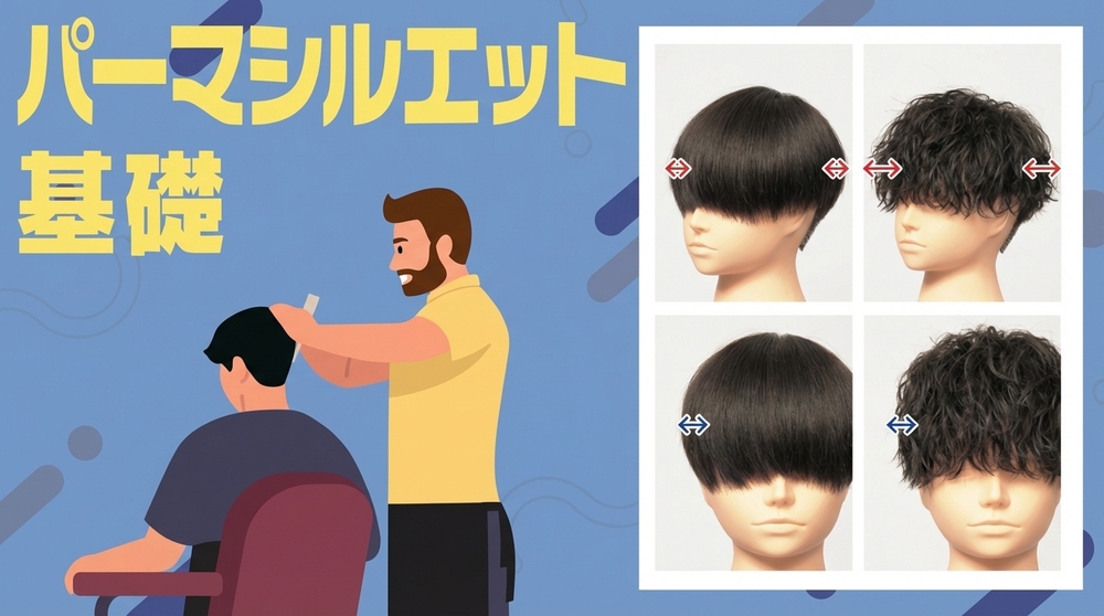 パーマシルエット基礎の画像