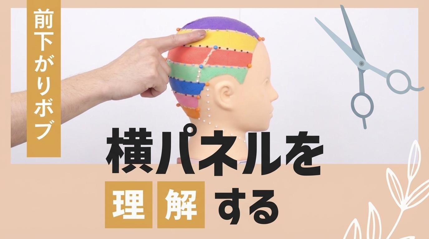 【前下がりボブ】横パネルを理解するの画像