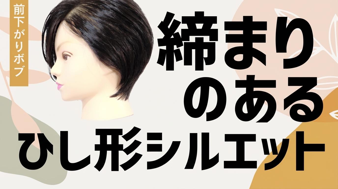 【前下がりボブ】締まりのあるひし形シルエットの画像