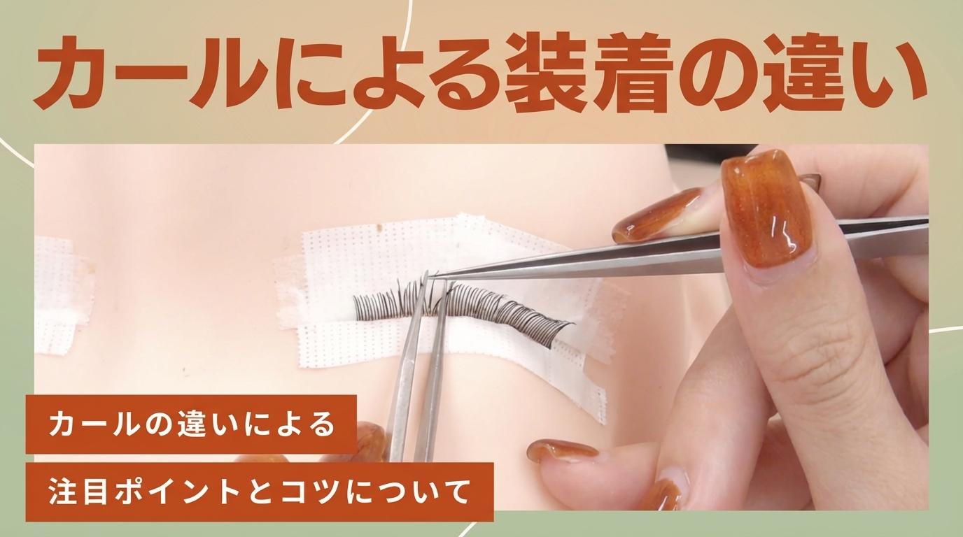 カールによる装着の違いの画像