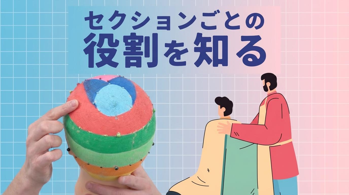 セクションごとの役割を知るの画像