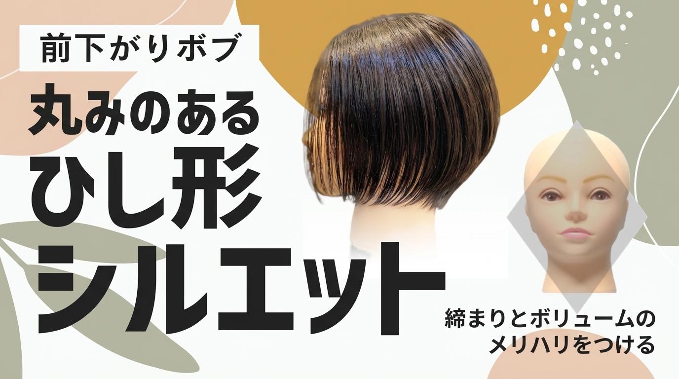 【前下がりボブ】丸みのあるひし形シルエットの画像