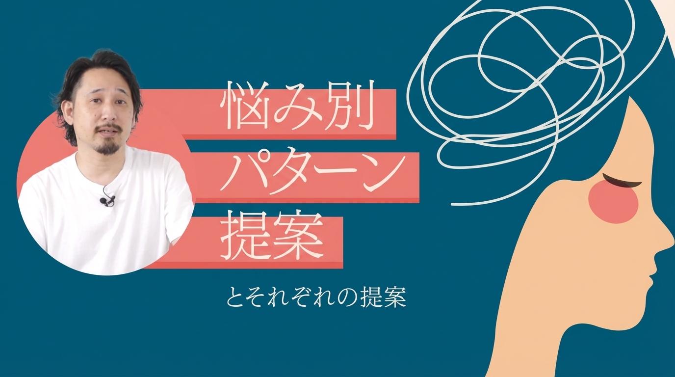 悩み別パターン提案の画像