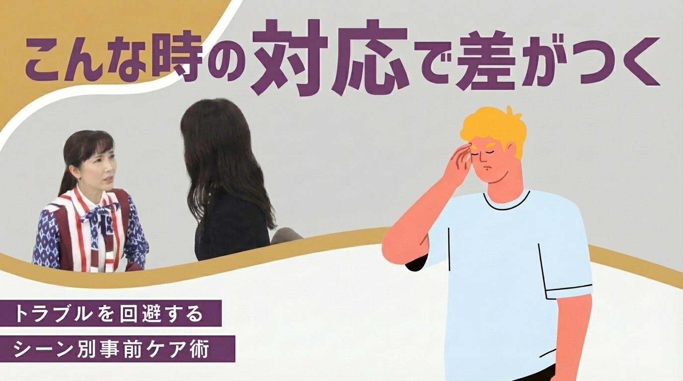 こんな時の対応で差がつくの画像