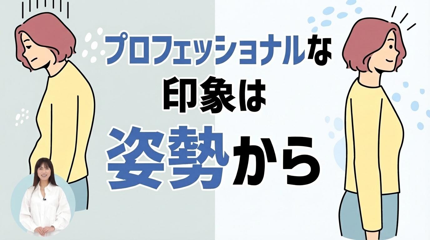 プロフェッショナルな印象は姿勢からの画像