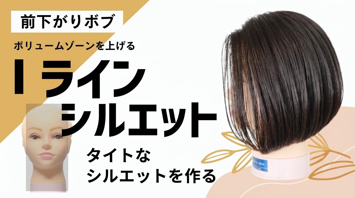 【前下がりボブ】Iラインシルエットの画像