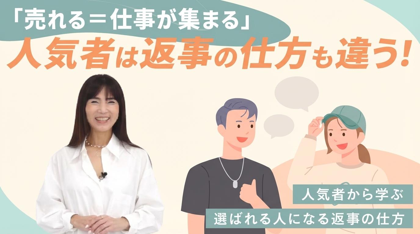 「売れる=仕事が集まる」人気者は返事の仕方も違う!の画像