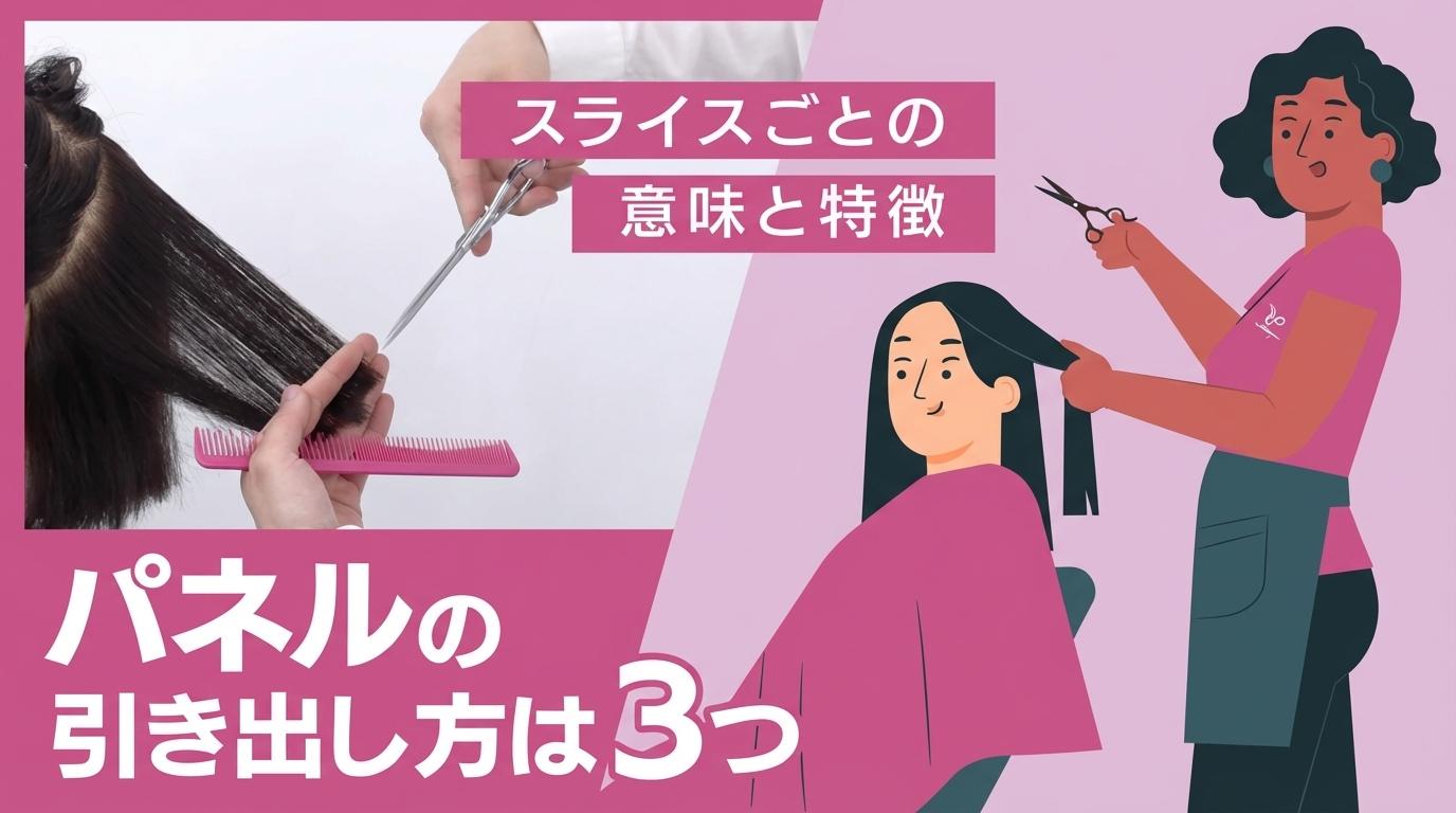 パネルの引き出し方は３つの画像