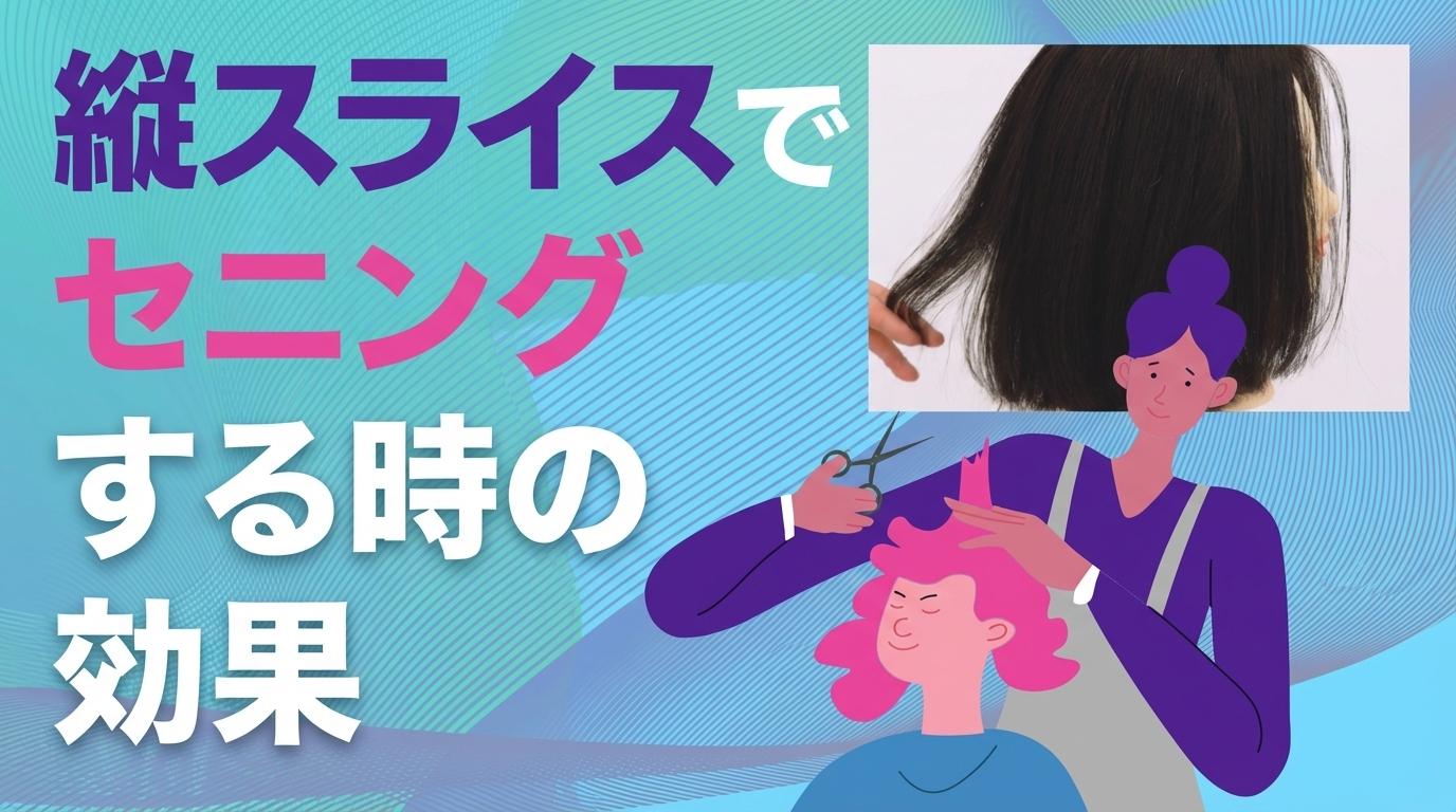 縦スライスでセニングする時の効果の画像