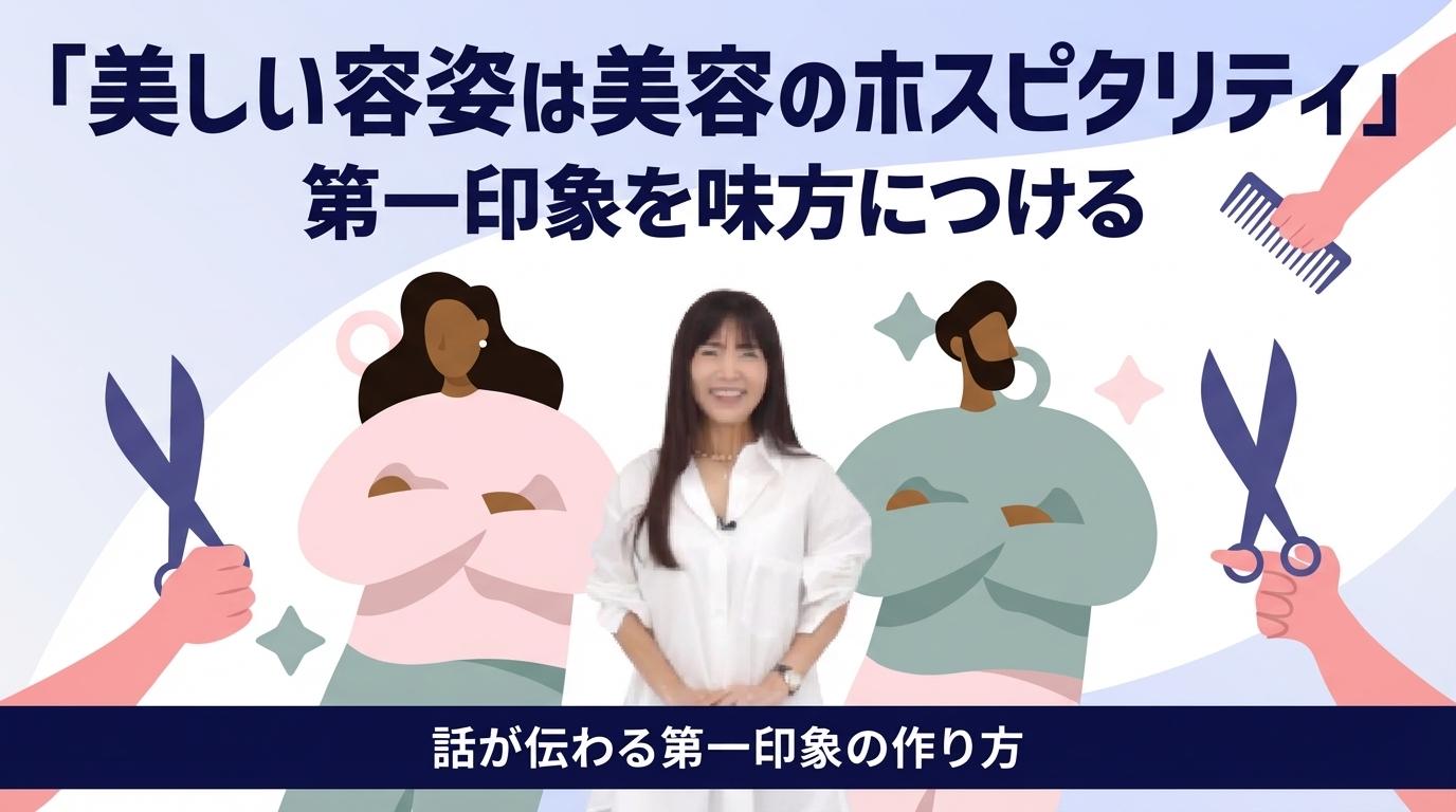第一印象を味方につける「美しい容姿は美容のホスピタリティ」の画像