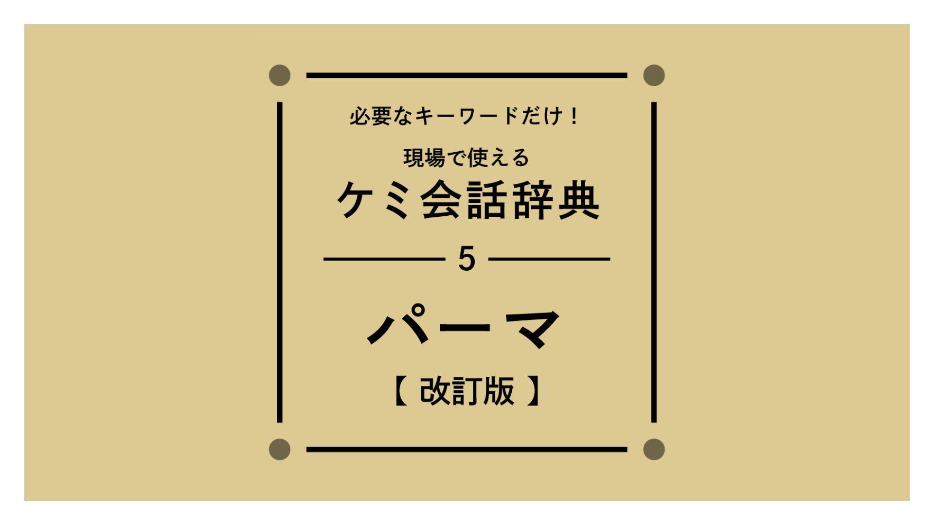 毛髪理論【パーマ】改訂版の画像