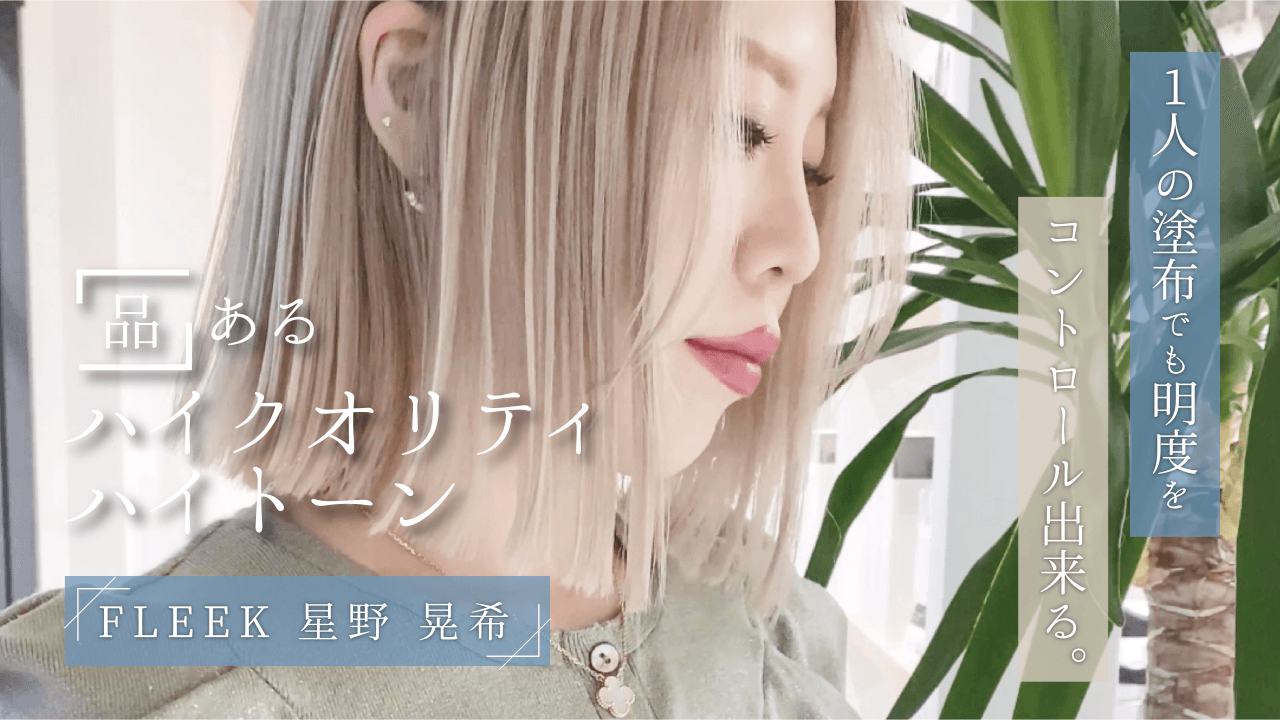 1人の塗布でも明度をコントロール出来る。《品》あるハイクオリティ・ハイトーンのサムネイル画像