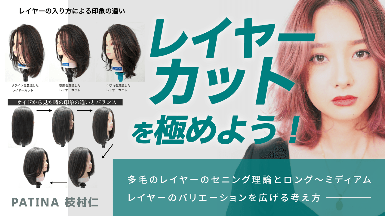 レイヤーカットを極めよう！ 多毛のレイヤーのセニング理論と ロング〜ミディアムレイヤーのバリエーションを広げる考え方のサムネイル画像