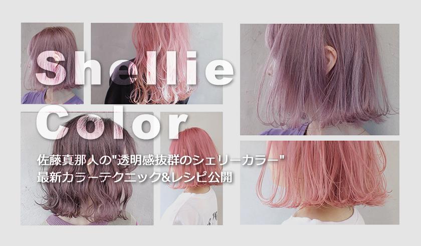 佐藤真那人の”透明感抜群のシェリーカラー”最新カラーテクニック&レシピ公開のサムネイル画像