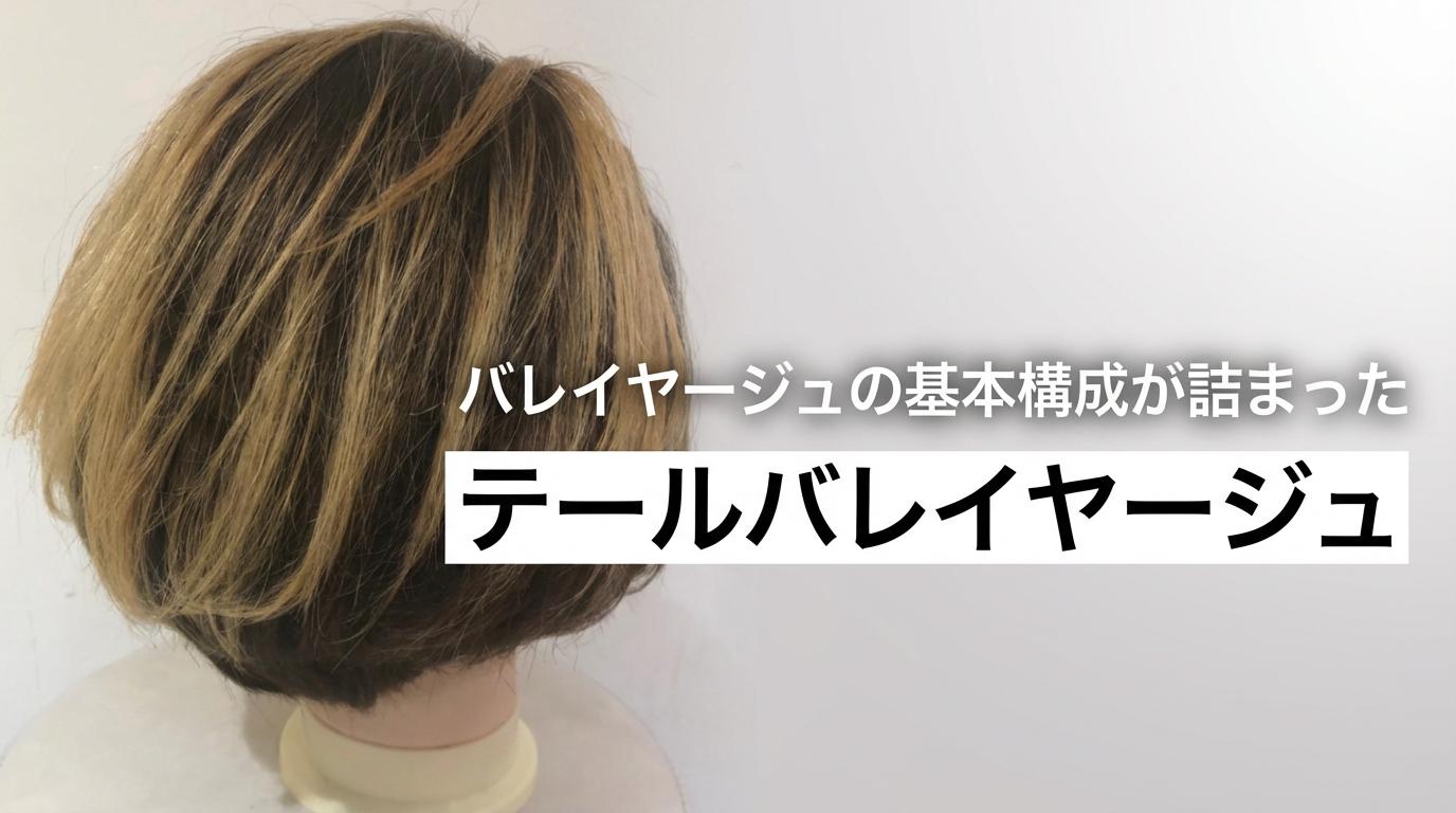 バレイヤージュの基本構成が詰まったテールバレイヤージュのサムネイル画像