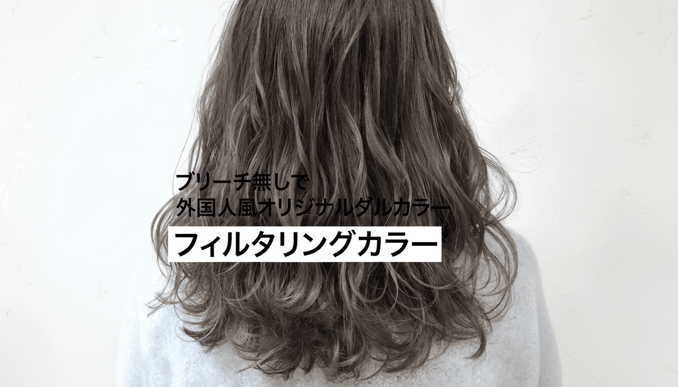 ブリーチ無しで外国人風オリジナルダブルカラー〝フィルタリングカラー〟のサムネイル画像