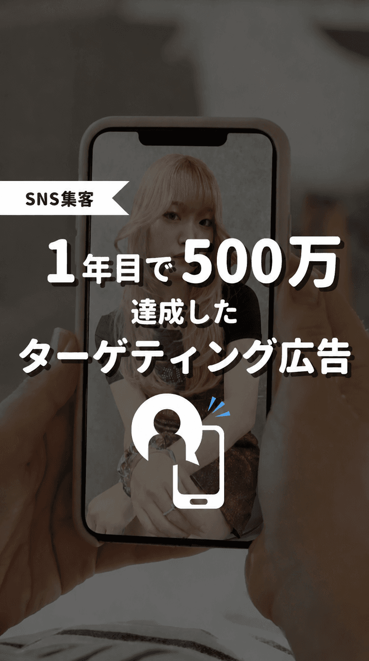 １年目で500万円達成したターゲティング広告の画像