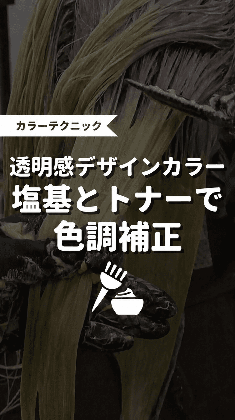 透明感デザインカラー 塩基とトナーで色調補正の画像