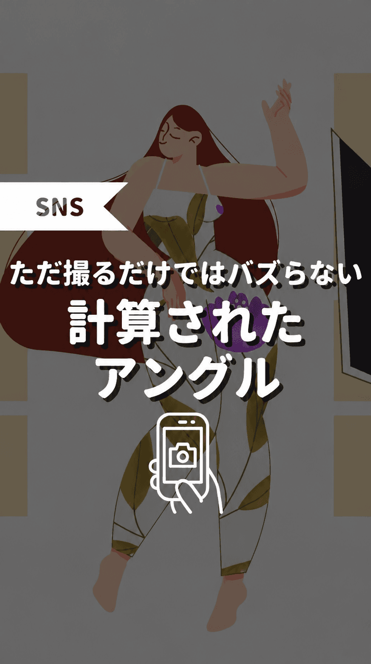 ただ撮るだけではバズらない 計算されたアングルの画像