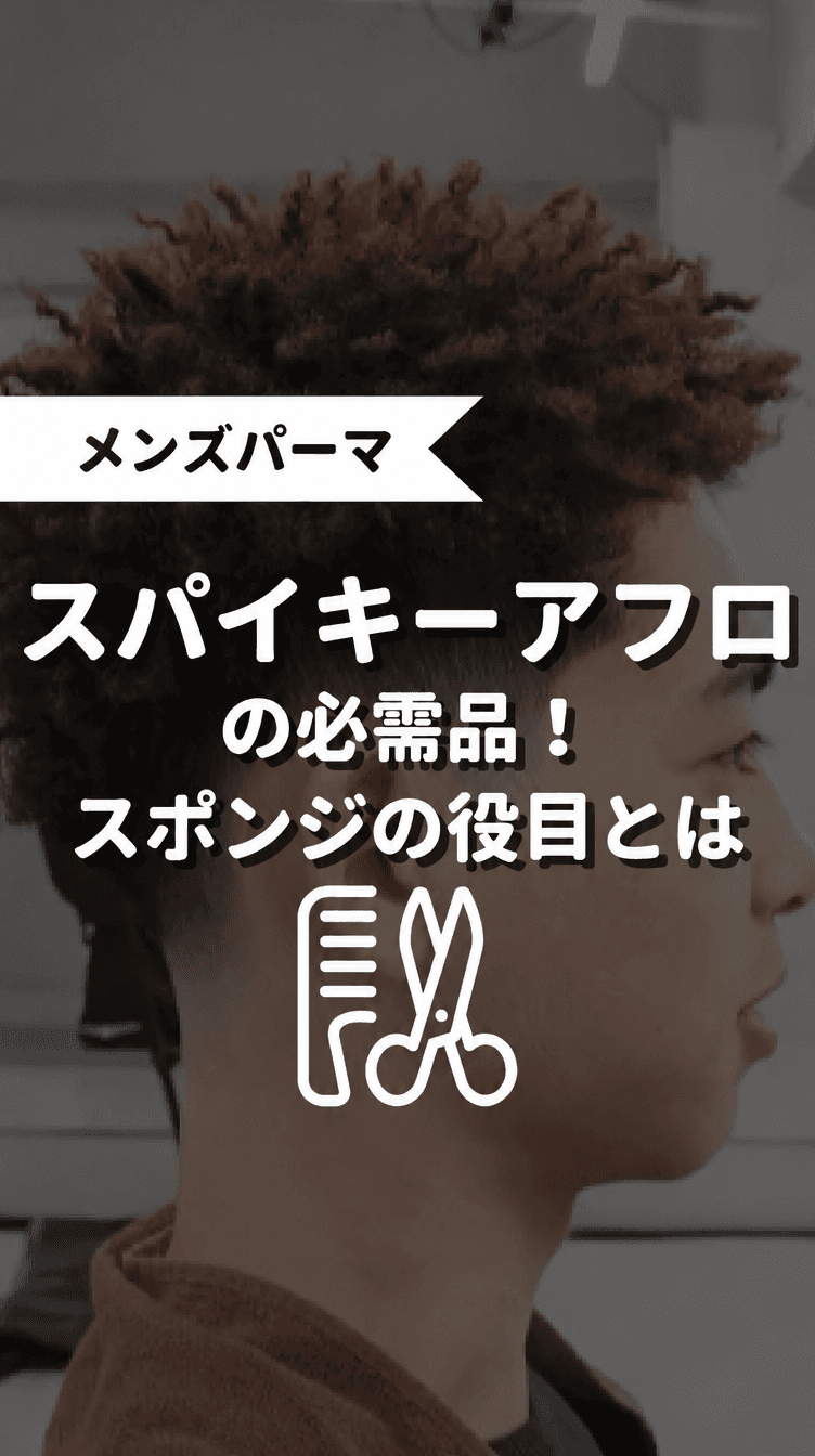 スパイキーアフロの必需品！スポンジの役目とはの画像