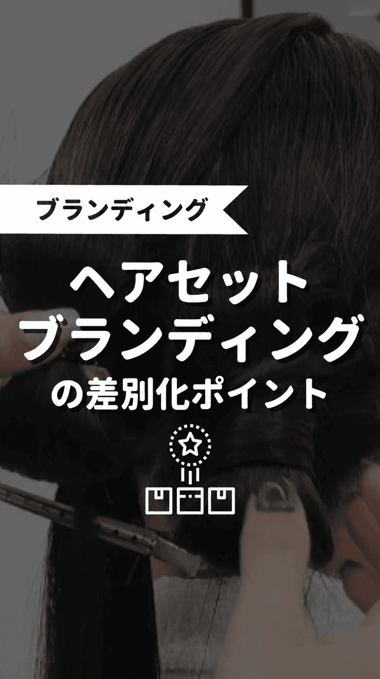 ヘアセット ブランディングの差別化ポイントの画像