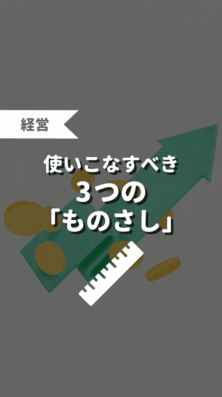 使いこなすべき3つの「ものさし」の画像