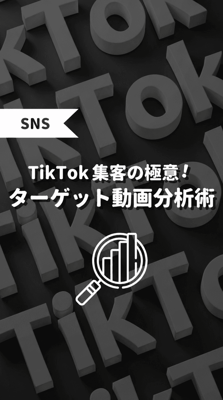 TikTok集客の極意！ターゲット動画分析術の画像